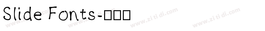 Slide Fonts字体转换
